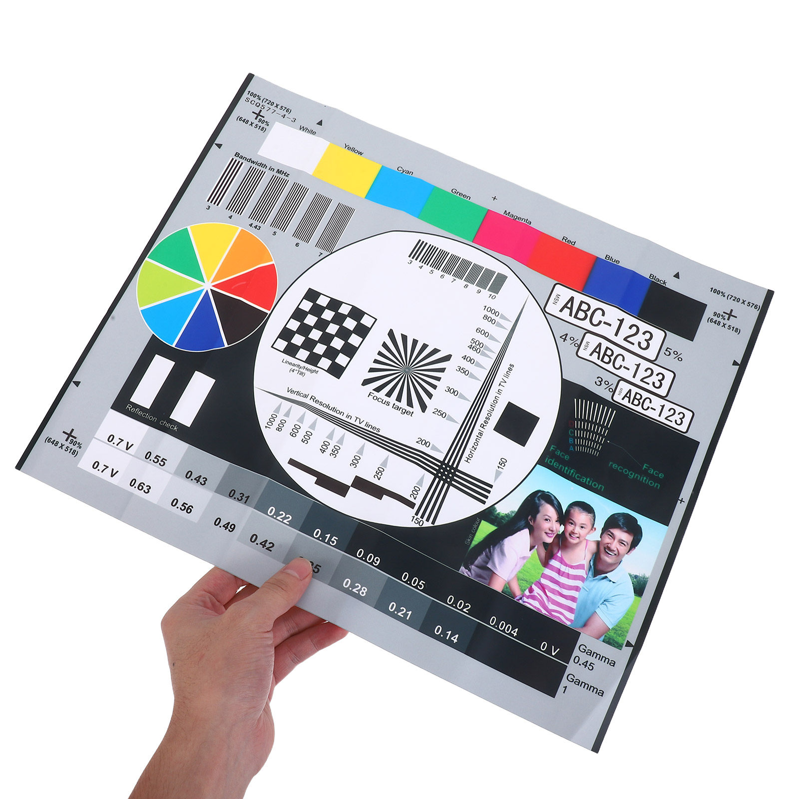 Color Checker Card - Color Calibration for Monitors Color Wheel