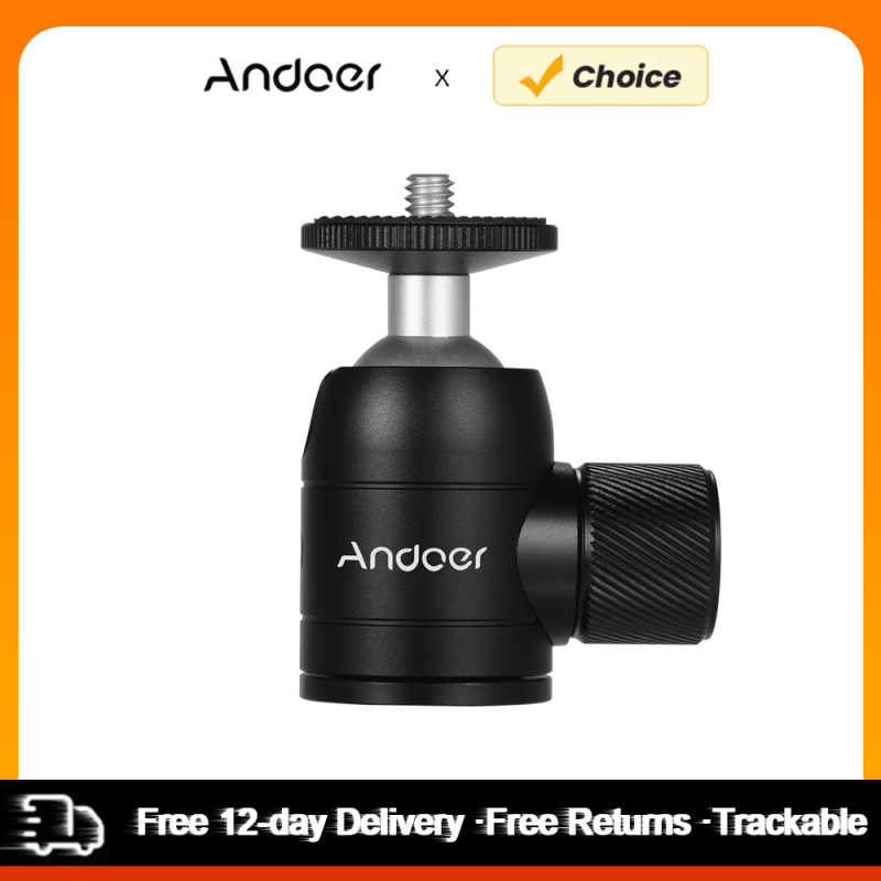 Fluid Head Tripod - Andoer Tripod Ball Head 360 Degree