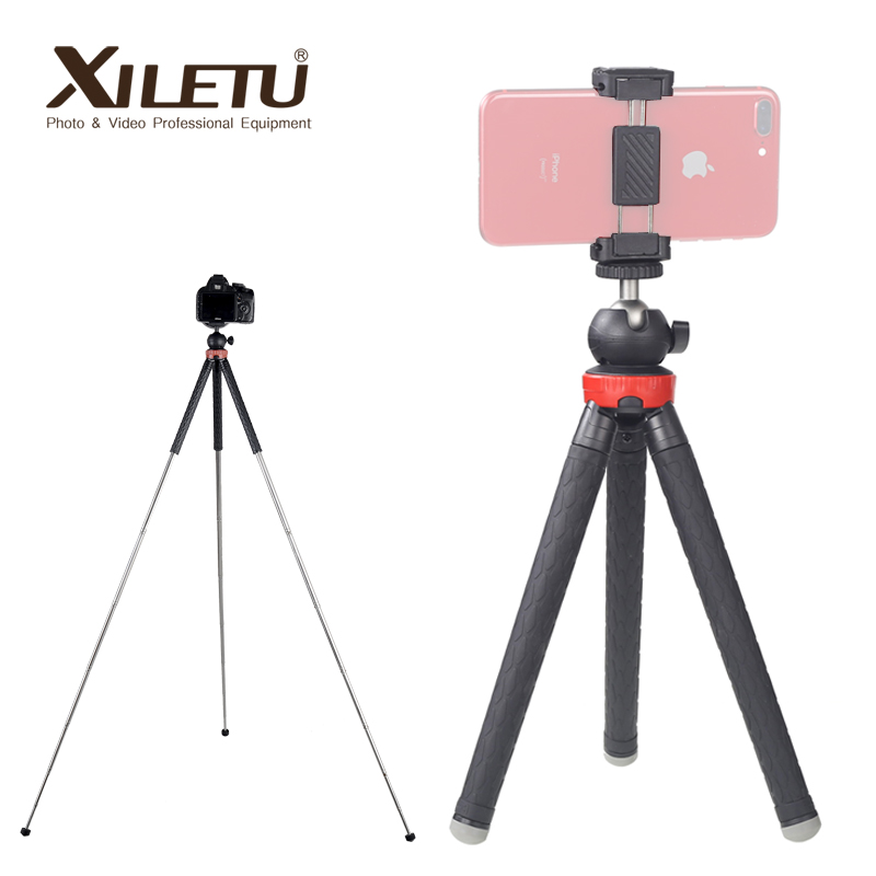 Camera Tripod Carbon - XILETU XS-110 Portable Tripod Stand Travel