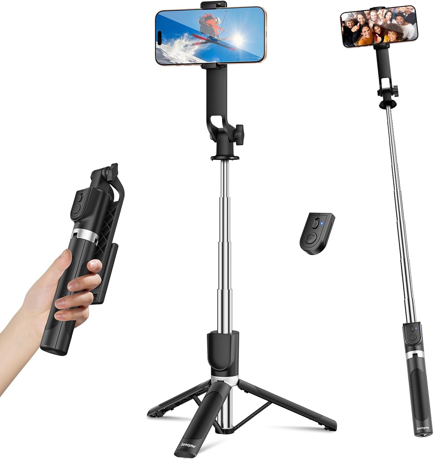 Camera Tripod Carbon - Selfie Stick for Phone, Extendable Travel