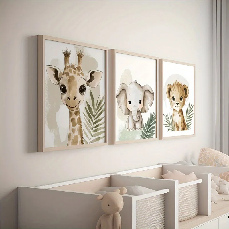 Photography Kit - 3pcs Safari & Jungle Animal Canvas