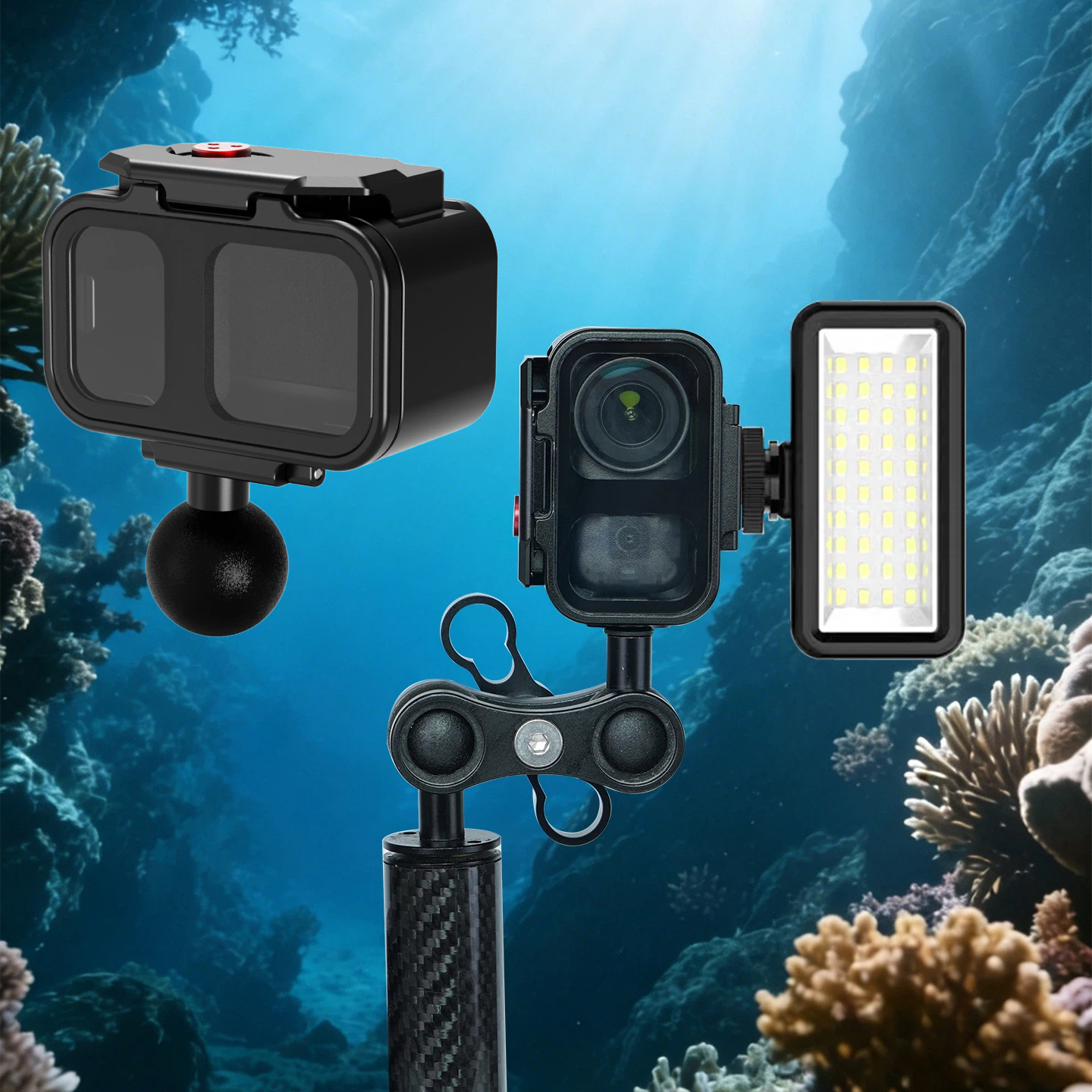 Underwater Diving Case for DJI - Fluid Head Tripod บทวิจารณ์และราคา