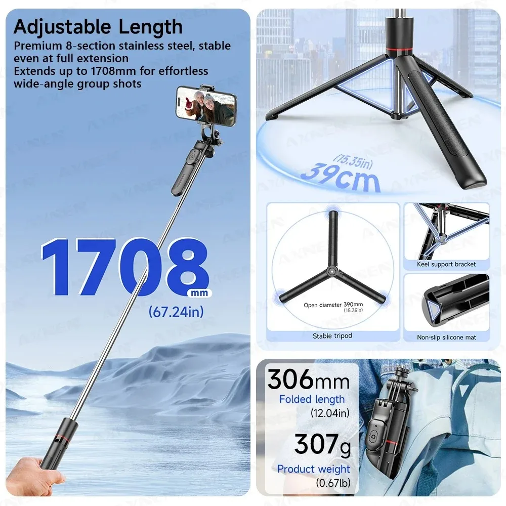 F16 Selfie Stick Tripod with 1 - Camera Tripod Carbon บทวิจารณ์และราคา