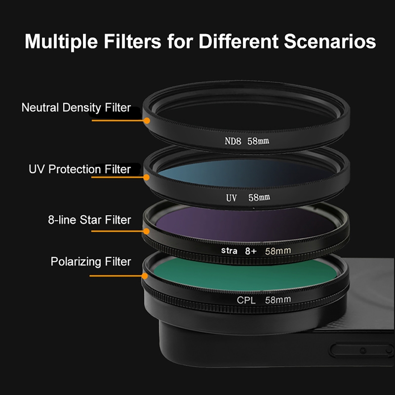 4 in 1 Lens 58mm Mobile Phone  - Photography Kit บทวิจารณ์และราคา