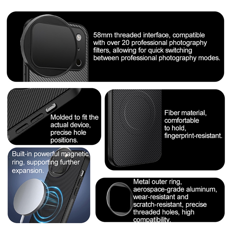 4 in 1 Lens 58mm Mobile Phone  - Photography Kit บทวิจารณ์และราคา