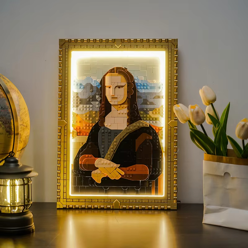 DIY Mona Lisa Building Blocks  - Photography Icon บทวิจารณ์และราคา