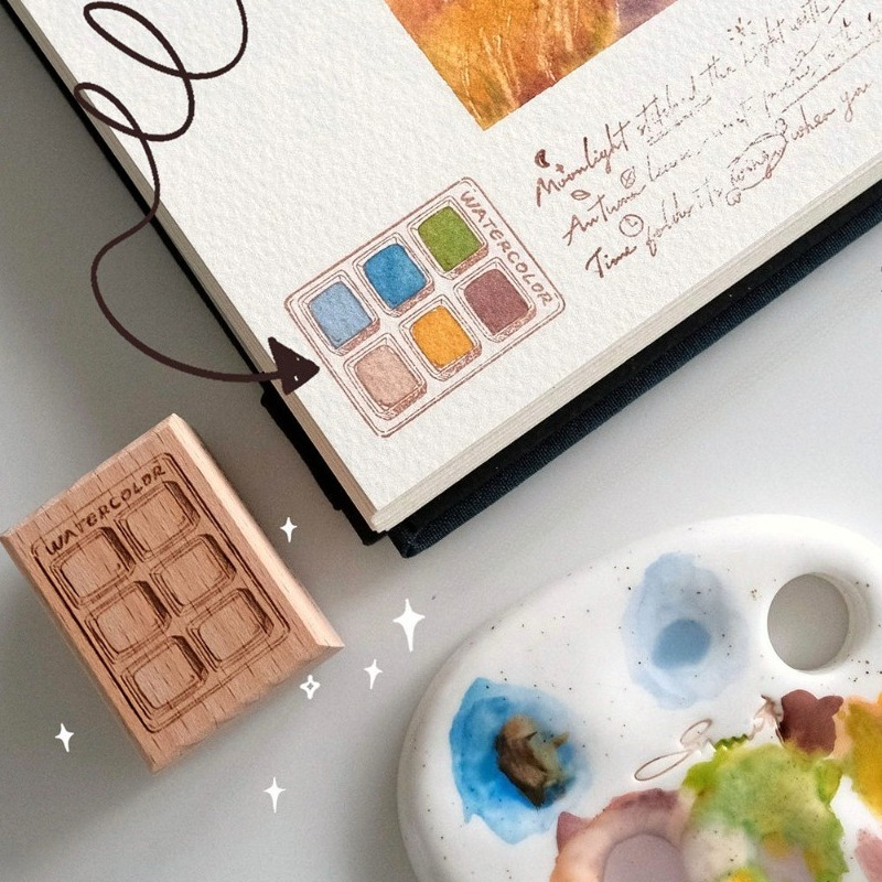 6 Grid Watercolor Color Card W - Color Checker Card บทวิจารณ์และราคา
