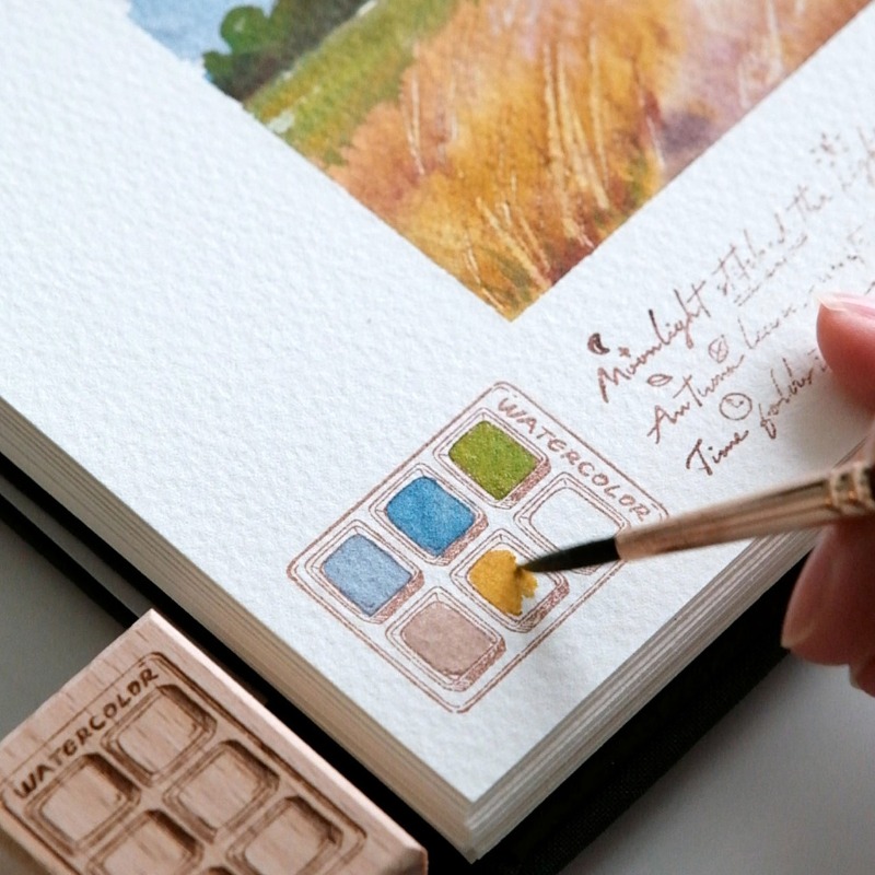 6 Grid Watercolor Color Card W - Color Checker Card บทวิจารณ์และราคา