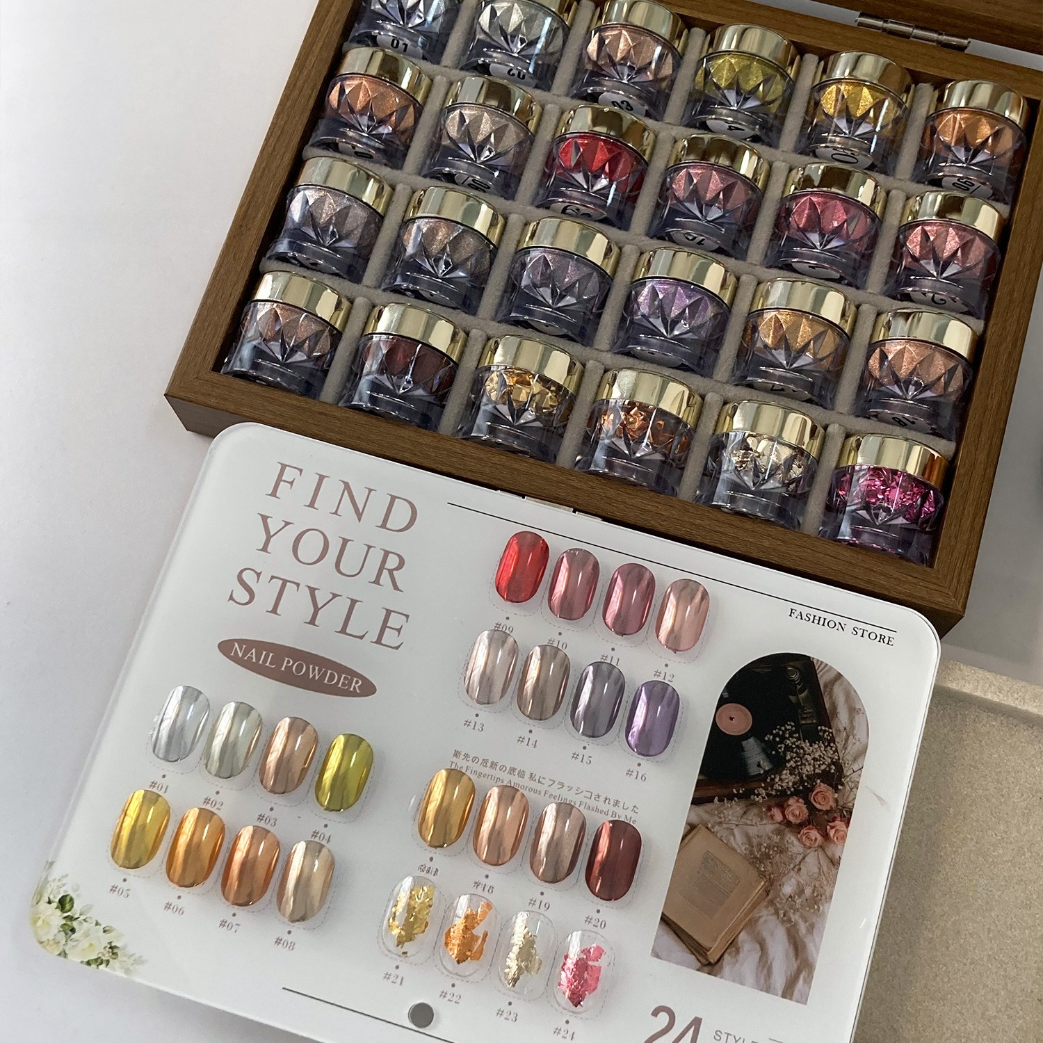 24-Color Dopamine Nail Art Mir - Color Checker Card บทวิจารณ์และราคา