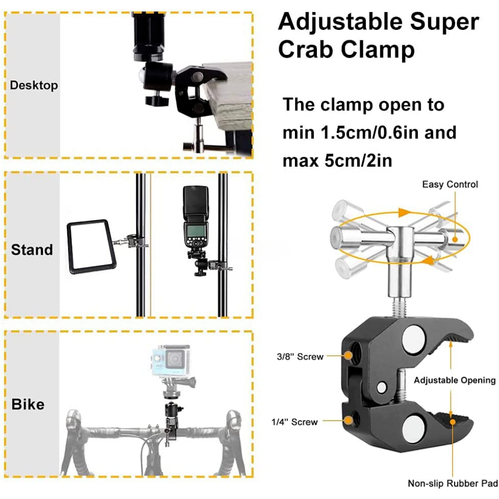 ERIKOLE Super Clamp with 360°  - Fluid Head Tripod บทวิจารณ์และราคา