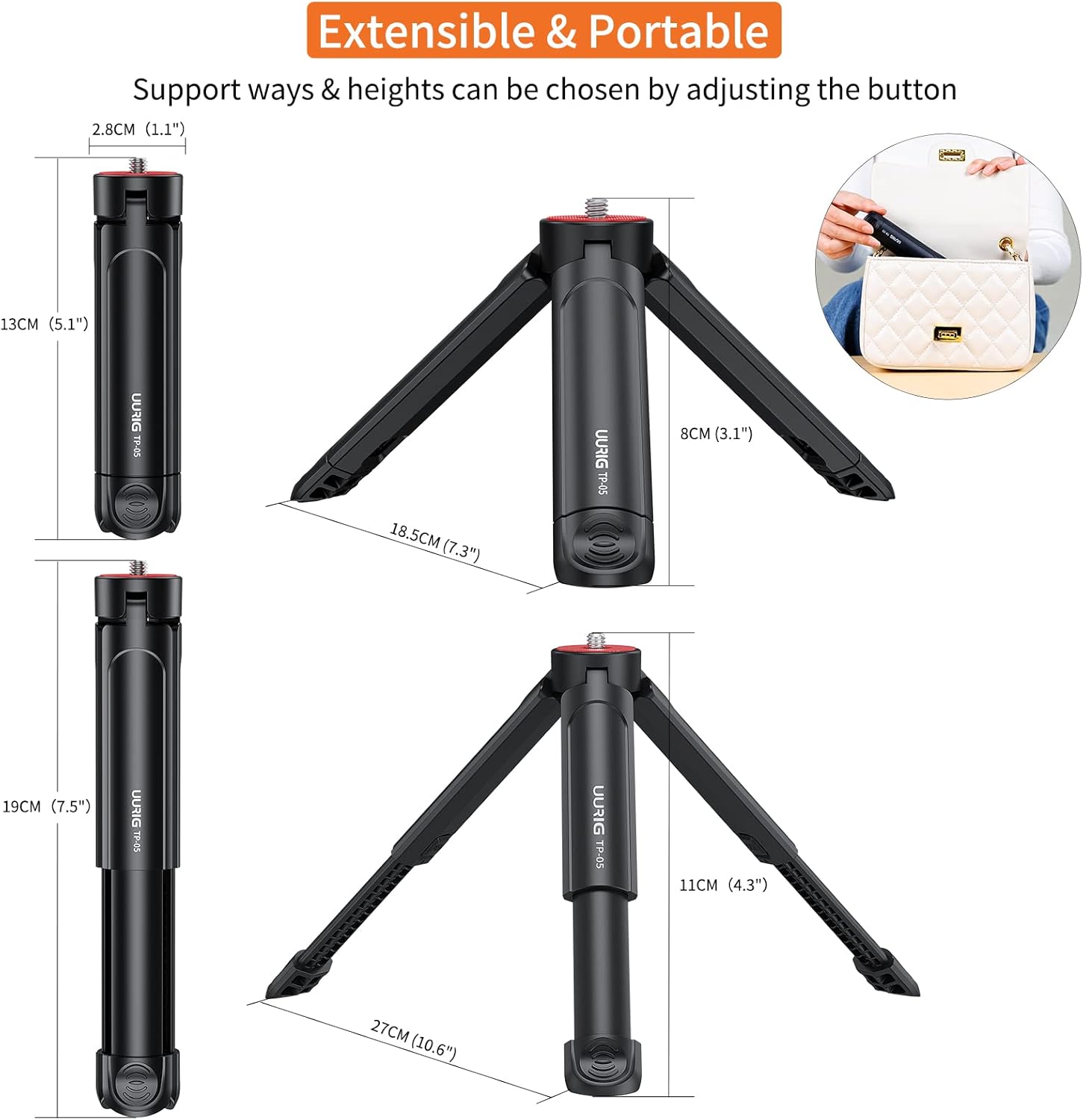 Extendable Mini Camera Tripod, - Camera Tripod Carbon บทวิจารณ์และราคา