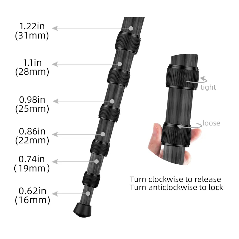 BEXIN P306C Professional Carbo - Camera Tripod Carbon บทวิจารณ์และราคา