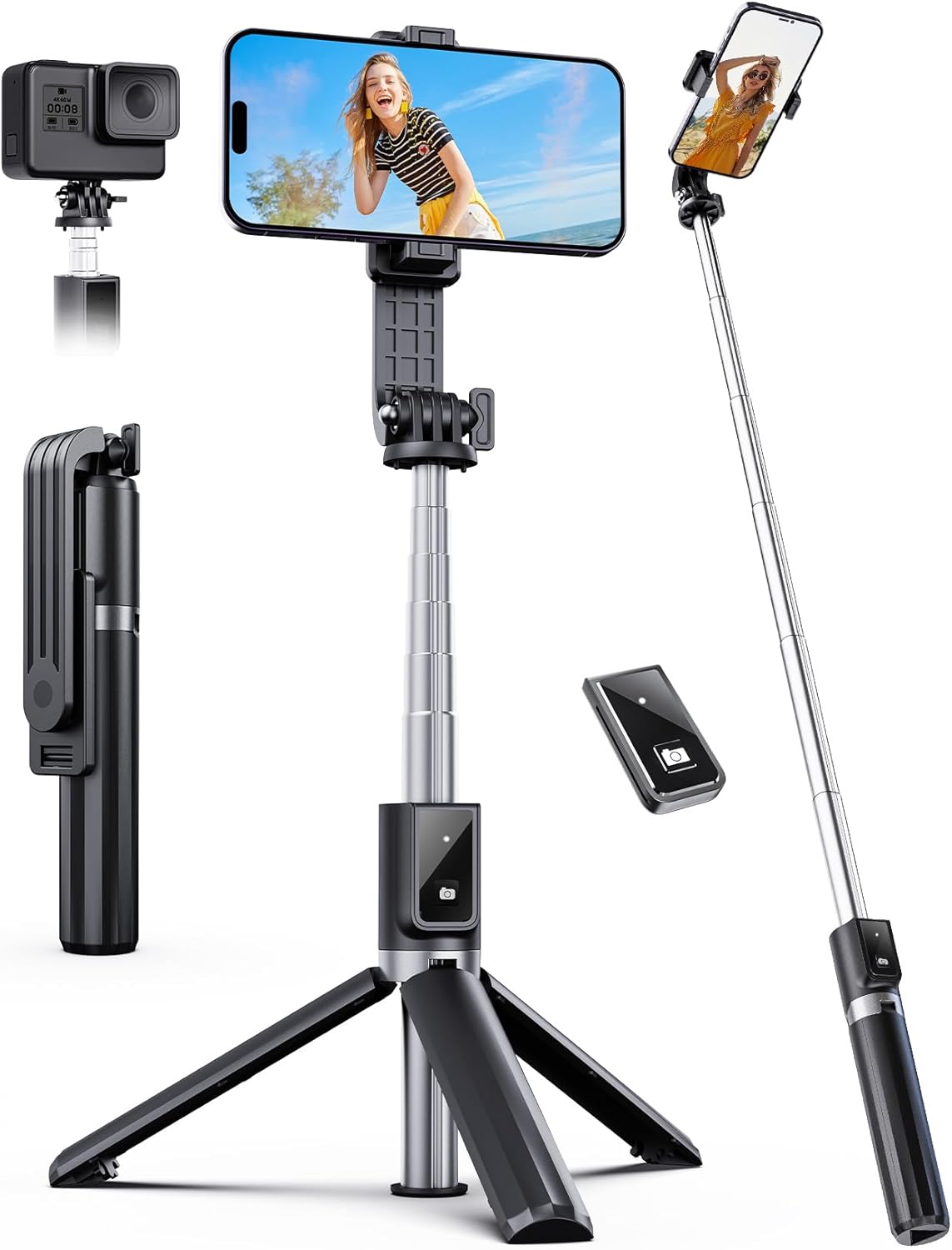 Selfie Stick Tripod with Remot - Camera Tripod Carbon บทวิจารณ์และราคา