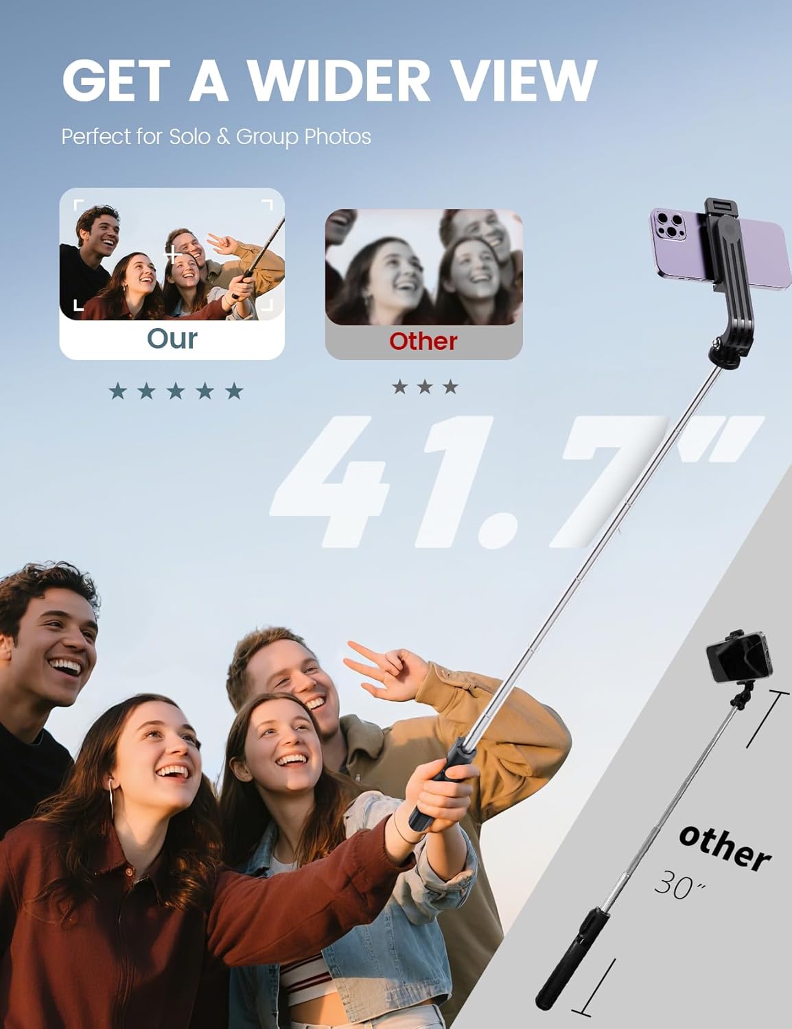 Selfie Stick Tripod with Remot - Camera Tripod Carbon บทวิจารณ์และราคา