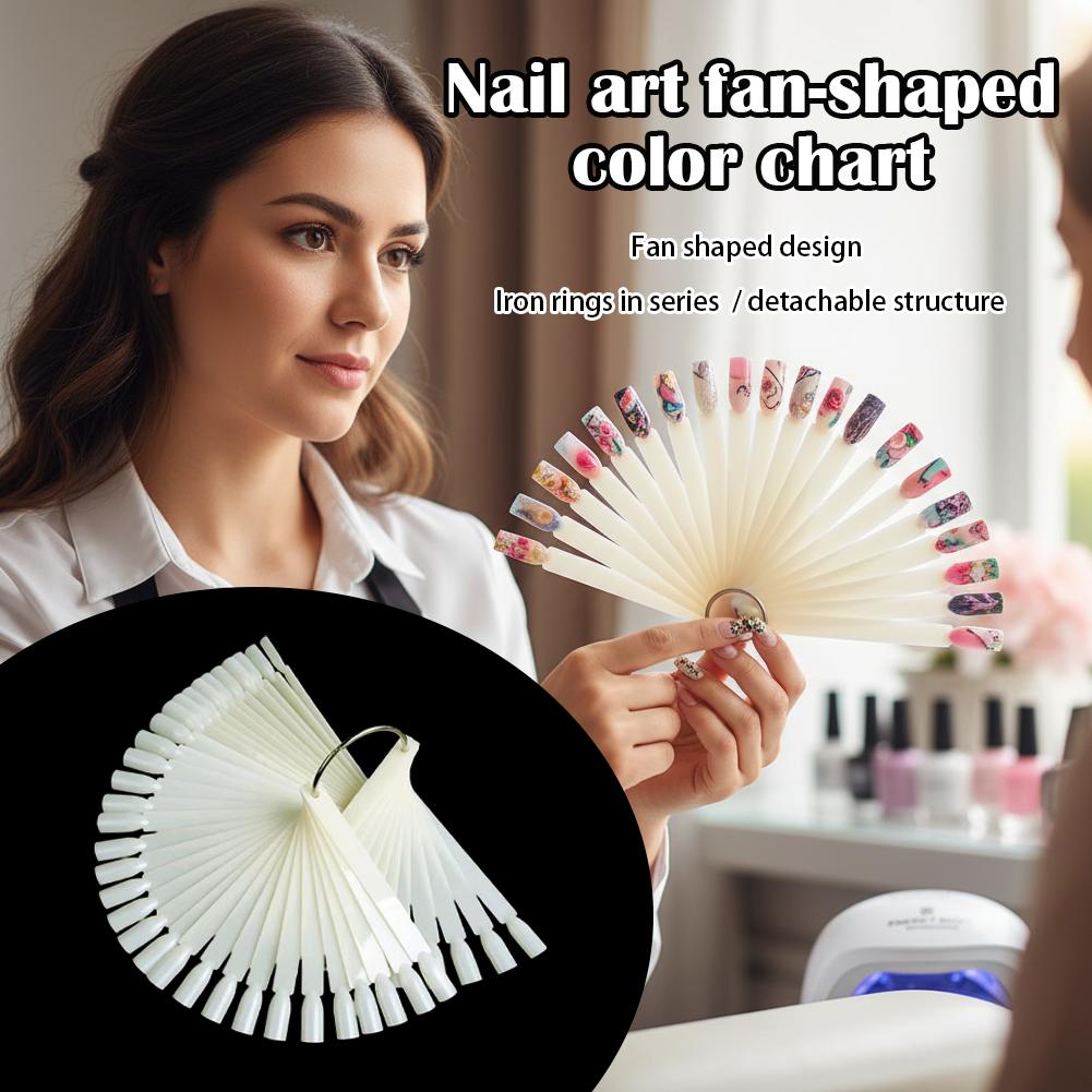 50 Tips Clear Nail Swatches Co - Color Checker Card บทวิจารณ์และราคา
