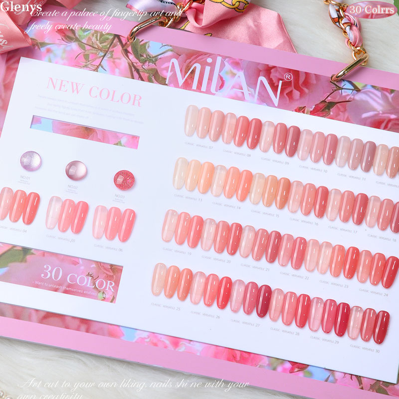 Glenys 30 color nail polish ge - Color Checker Card บทวิจารณ์และราคา