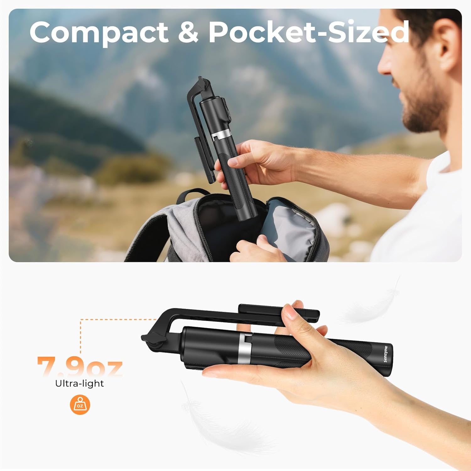 Selfie Stick for Phone, Extend - Camera Tripod Carbon บทวิจารณ์และราคา