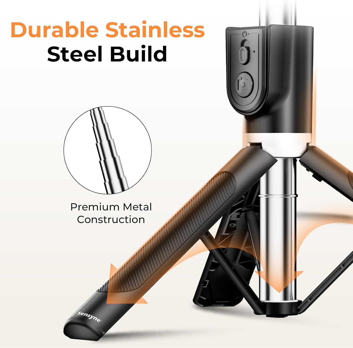 Selfie Stick for Phone, Extend - Camera Tripod Carbon บทวิจารณ์และราคา