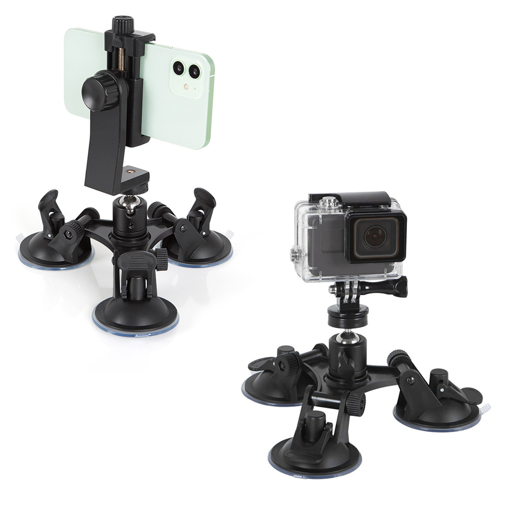 Strong Suction Cup Mount Holde - Fluid Head Tripod บทวิจารณ์และราคา