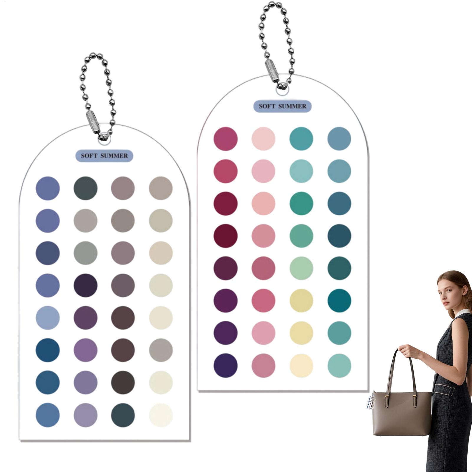 2Pcs Soft Summer Color Cards C - Color Checker Card บทวิจารณ์และราคา