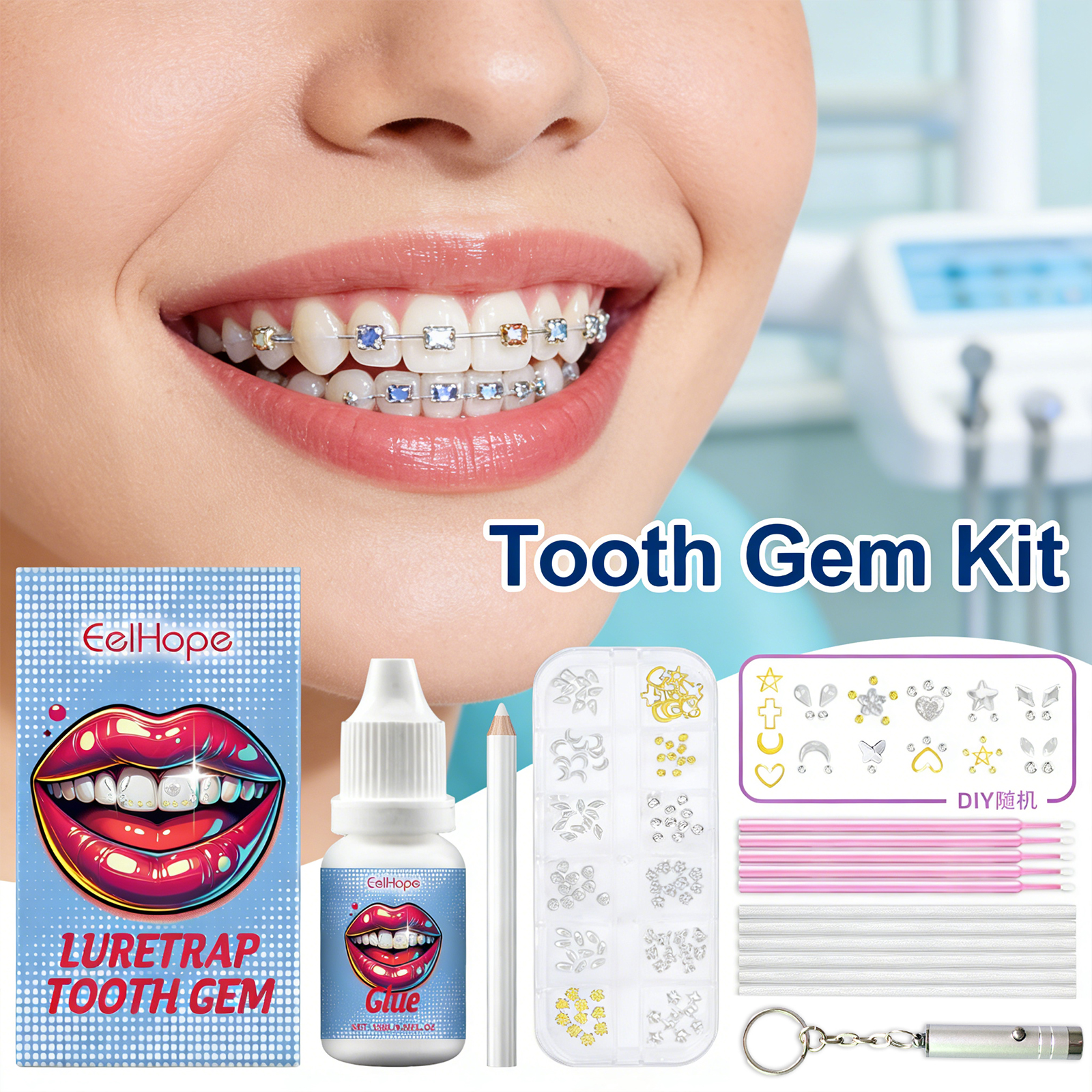 Tooth Gems Sparkling Teeth Jew - Photography Kit บทวิจารณ์และราคา