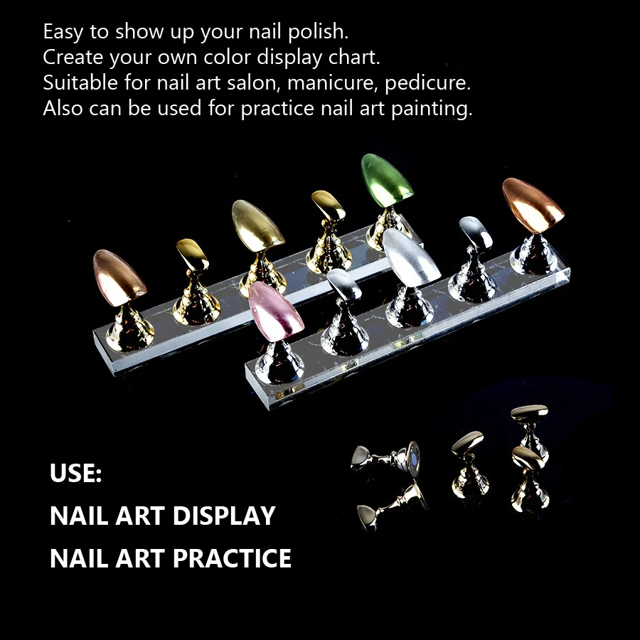 5Pcs Nail Art Practice Display - Color Checker Card บทวิจารณ์และราคา
