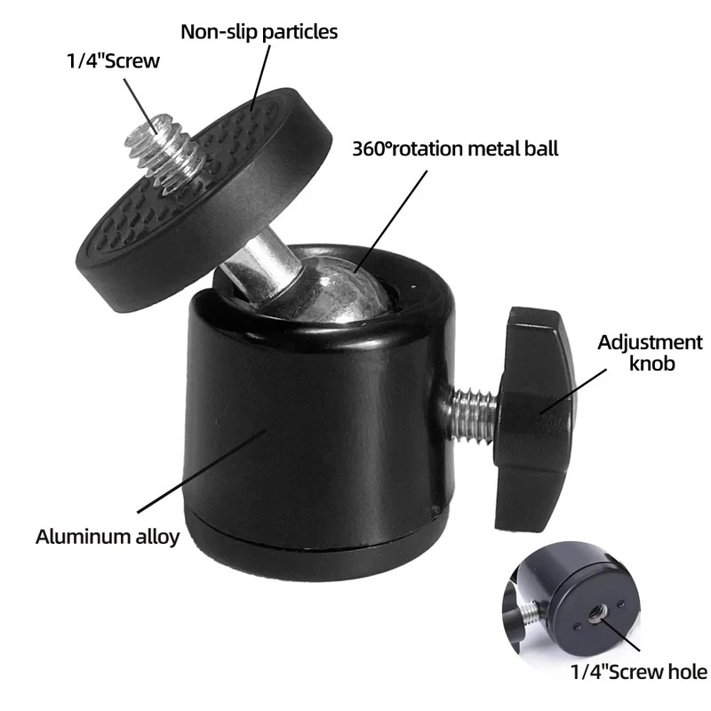 Hot Shoe 1/4 Screw Hole Tripod - Fluid Head Tripod บทวิจารณ์และราคา