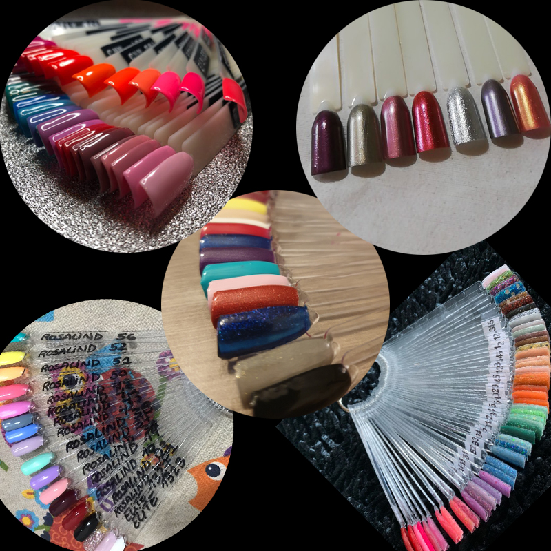 4Color 50pcs False Nail Tips F - Color Checker Card บทวิจารณ์และราคา
