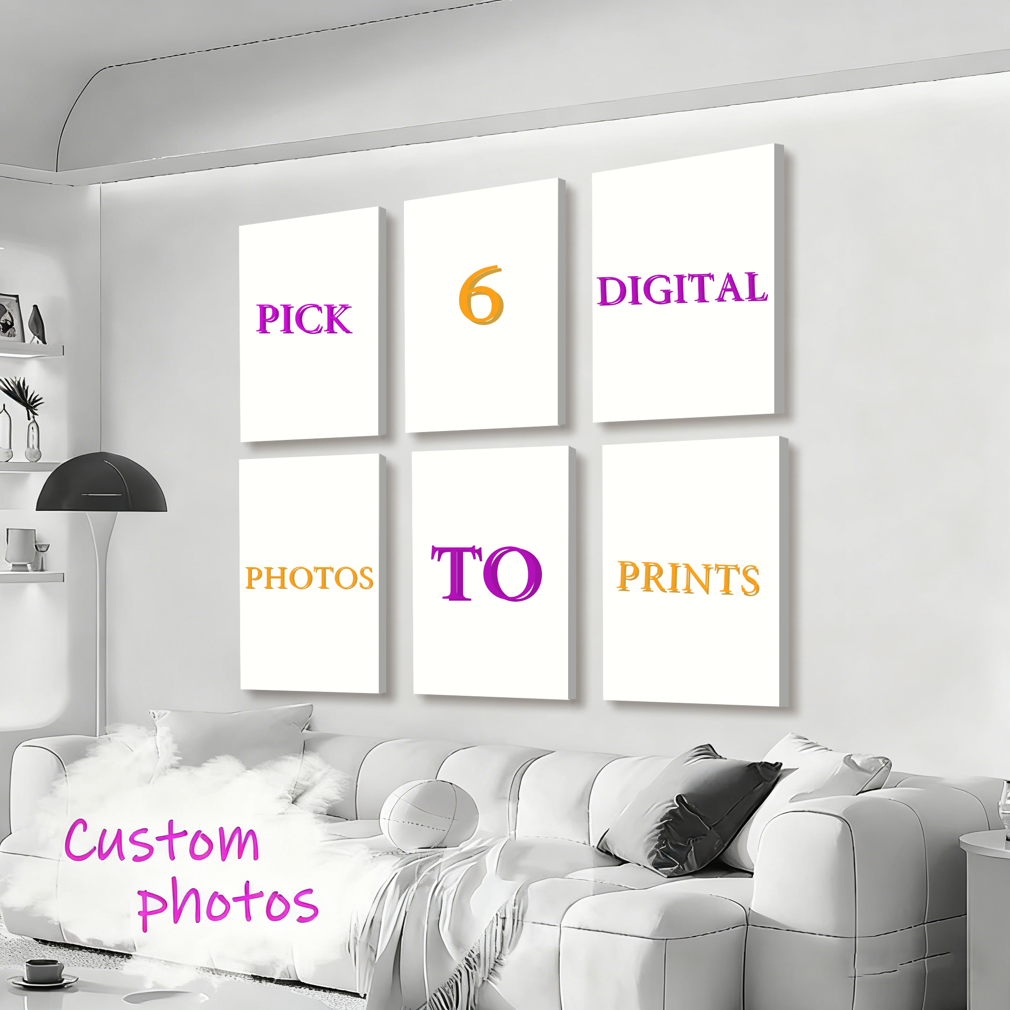 6pcs/set Custom Canvas Prints  - Photography Kit บทวิจารณ์และราคา